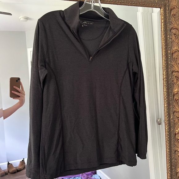 Peter Millar Heather Grey Quarter Zip Popover Golf - Picture 1 of 5